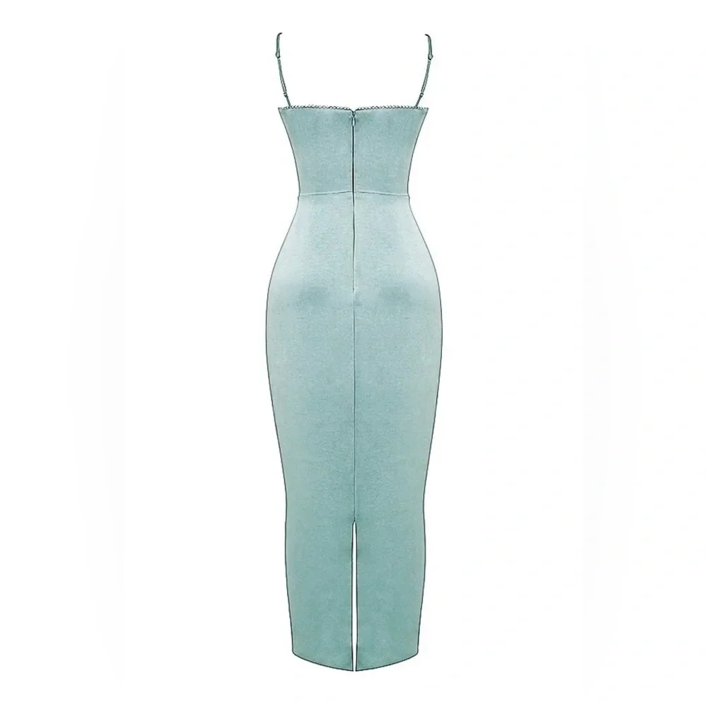 HOUSE OF CB 'Costanza' Light Jade Maxi Dress - Picture 4 of 4